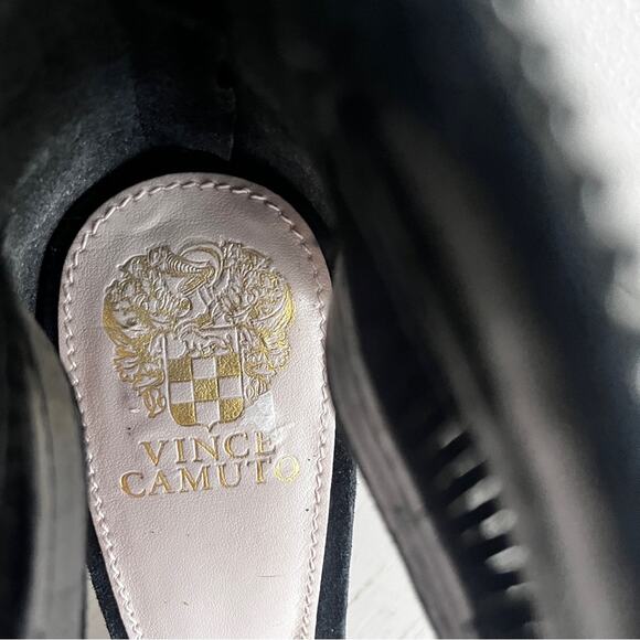 Vince Camuto Lissa Black Lace Heels with Beaded Strap size 9 - Picture 8 of 14